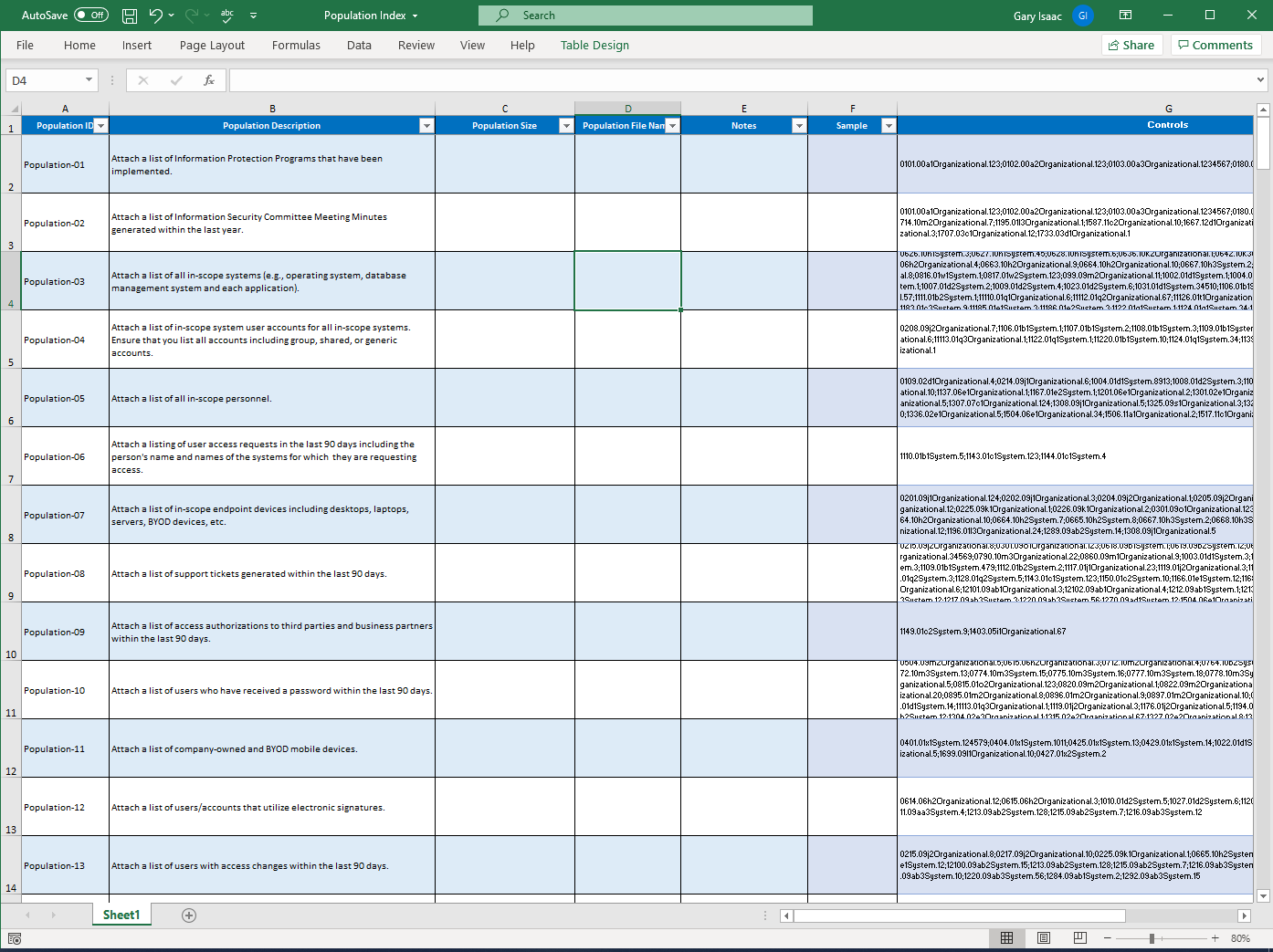 Figure 8. Upload Modified Assessment Report and Population Standard